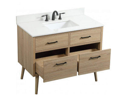 Elegant Bathroom Vanity - Mango Wood (VF41042MW-BS)