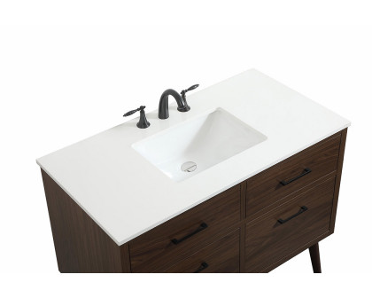 Elegant Bathroom Vanity - Walnut (VF41042MWT)