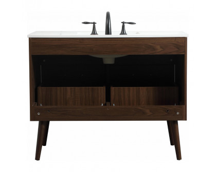 Elegant Bathroom Vanity - Walnut (VF41042MWT)