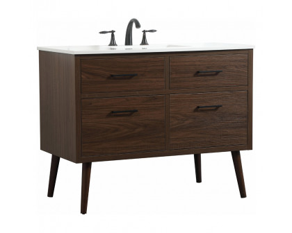 Elegant Bathroom Vanity - Walnut (VF41042MWT)