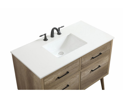 Elegant Bathroom Vanity - Natural Oak (VF41042NT)