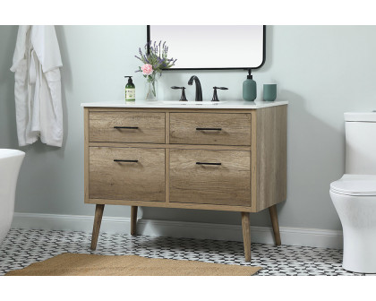 Elegant Bathroom Vanity - Natural Oak (VF41042NT)