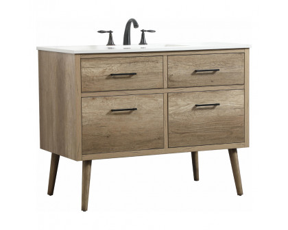 Elegant Bathroom Vanity - Natural Oak (VF41042NT)