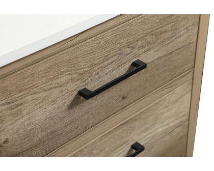 Elegant Bathroom Vanity - Natural Oak (VF41042NT-BS)