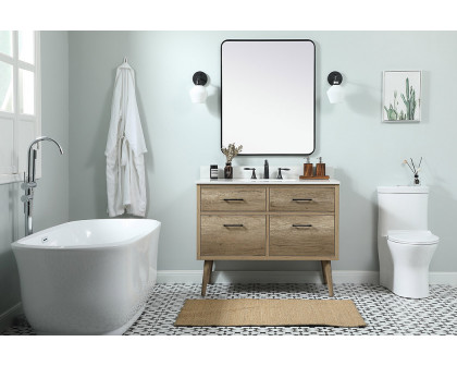 Elegant Bathroom Vanity - Natural Oak (VF41042NT-BS)