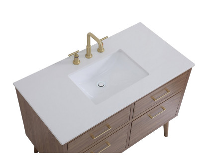 Elegant Bathroom Vanity - Walnut Brown (VF41042WB)