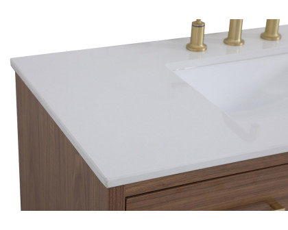 Elegant Bathroom Vanity - Walnut Brown (VF41042WB)