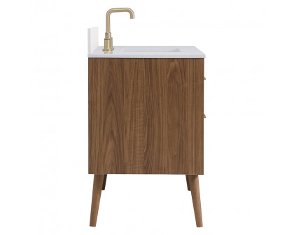 Elegant Bathroom Vanity - Walnut Brown (VF41042WB-BS)