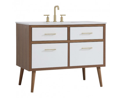 Elegant Bathroom Vanity - White (VF41042WH)