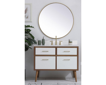 Elegant Bathroom Vanity - White (VF41042WH-BS)