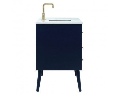 Elegant Bathroom Vanity - Blue (VF41048MBL)