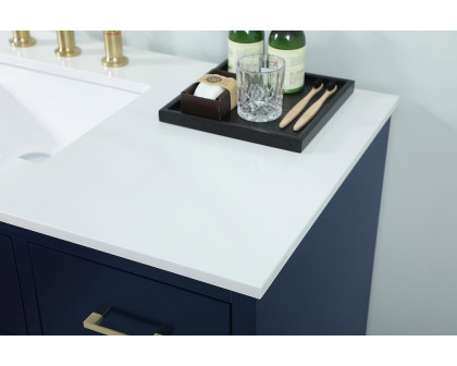 Elegant Bathroom Vanity - Blue (VF41048MBL)