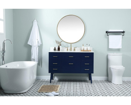 Elegant Bathroom Vanity - Blue (VF41048MBL-BS)