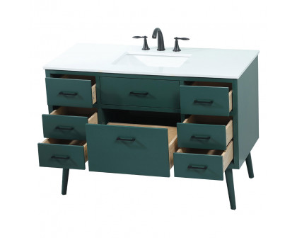 Elegant Bathroom Vanity - Green (VF41048MGN)