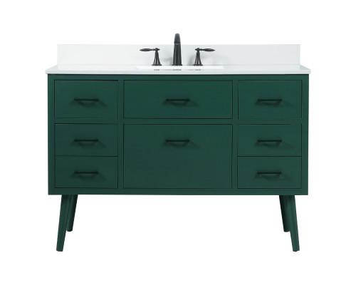 Elegant Bathroom Vanity - Green (VF41048MGN-BS)