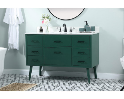 Elegant Bathroom Vanity - Green (VF41048MGN-BS)