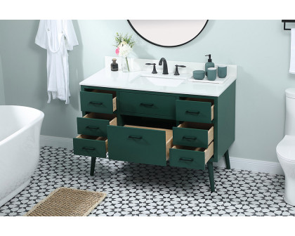 Elegant Bathroom Vanity - Green (VF41048MGN-BS)