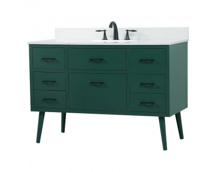 Elegant Bathroom Vanity - Green (VF41048MGN-BS)