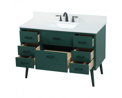 Elegant Bathroom Vanity - Green (VF41048MGN-BS)