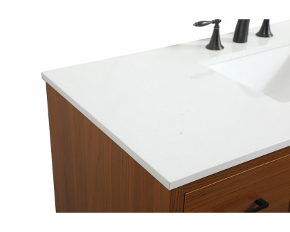 Elegant Bathroom Vanity - Teak (VF41048MTK)