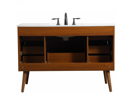 Elegant Bathroom Vanity - Teak (VF41048MTK)