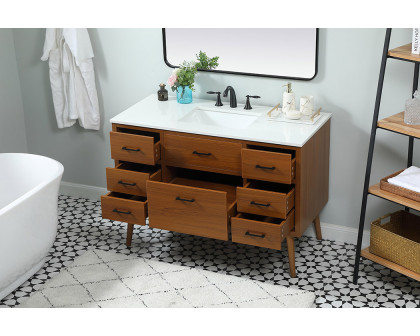 Elegant Bathroom Vanity - Teak (VF41048MTK)