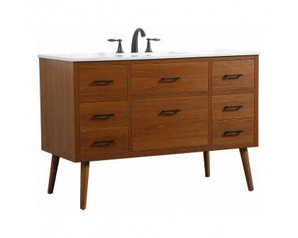 Elegant Bathroom Vanity - Teak (VF41048MTK)