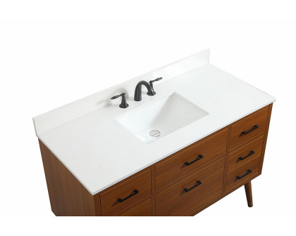 Elegant Bathroom Vanity - Teak (VF41048MTK-BS)