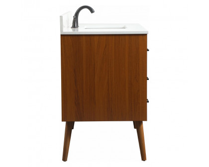 Elegant Bathroom Vanity - Teak (VF41048MTK-BS)