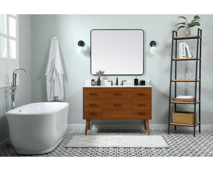 Elegant Bathroom Vanity - Teak (VF41048MTK-BS)