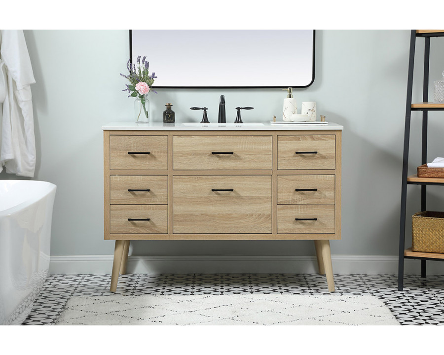 Elegant Bathroom Vanity - Mango Wood (VF41048MW)