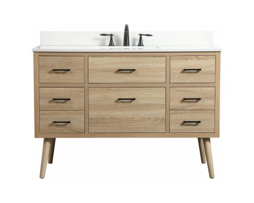 Elegant Bathroom Vanity - Mango Wood (VF41048MW-BS)