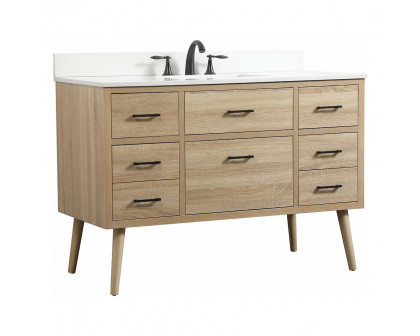 Elegant Bathroom Vanity - Mango Wood (VF41048MW-BS)