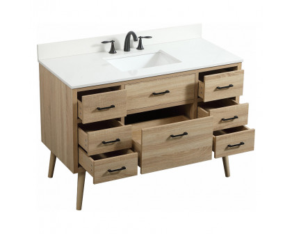 Elegant Bathroom Vanity - Mango Wood (VF41048MW-BS)