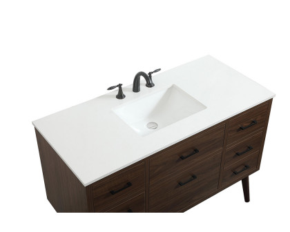 Elegant Bathroom Vanity - Walnut (VF41048MWT)