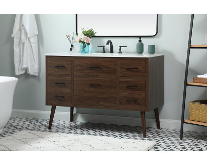 Elegant Bathroom Vanity - Walnut (VF41048MWT)