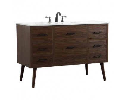 Elegant Bathroom Vanity - Walnut (VF41048MWT)