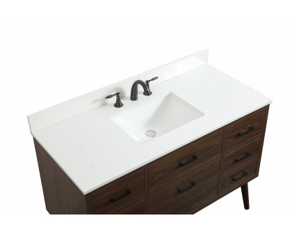 Elegant Bathroom Vanity - Walnut (VF41048MWT-BS)