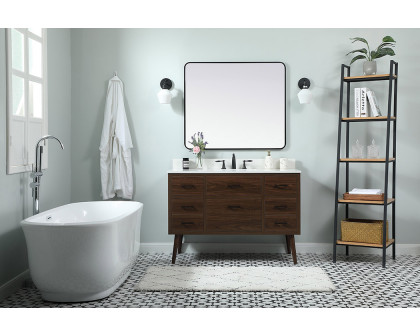 Elegant Bathroom Vanity - Walnut (VF41048MWT-BS)