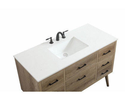 Elegant Bathroom Vanity - Natural Oak (VF41048NT)