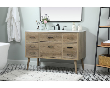 Elegant Bathroom Vanity - Natural Oak (VF41048NT)