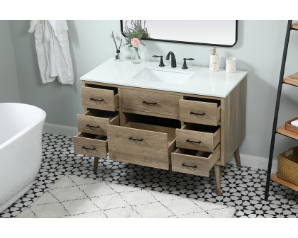 Elegant Bathroom Vanity - Natural Oak (VF41048NT)