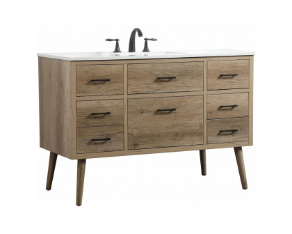 Elegant Bathroom Vanity - Natural Oak (VF41048NT)