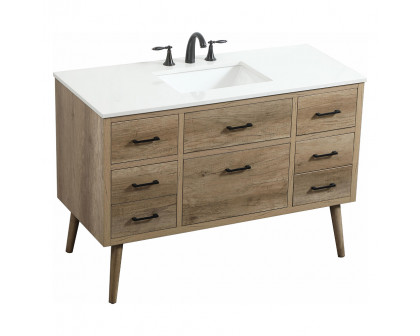 Elegant Bathroom Vanity - Natural Oak (VF41048NT)