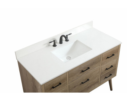 Elegant Bathroom Vanity - Natural Oak (VF41048NT-BS)