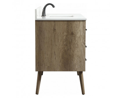 Elegant Bathroom Vanity - Natural Oak (VF41048NT-BS)