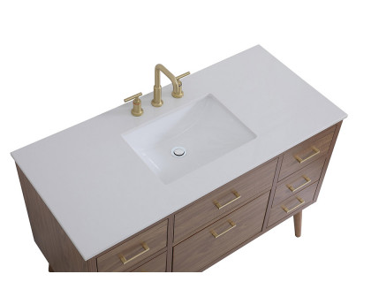 Elegant Bathroom Vanity - Walnut Brown (VF41048WB)