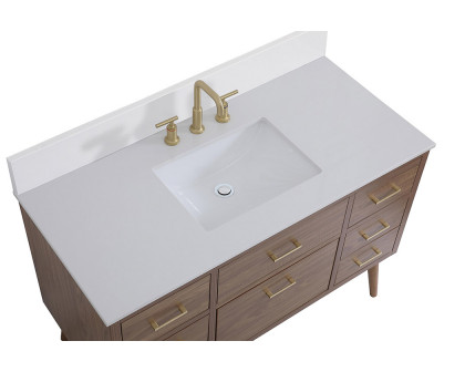 Elegant Bathroom Vanity - Walnut Brown (VF41048WB-BS)