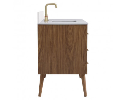 Elegant Bathroom Vanity - Walnut Brown (VF41048WB-BS)