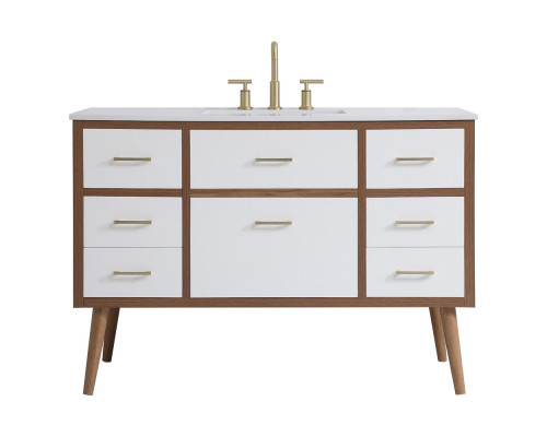 Elegant Bathroom Vanity - White (VF41048WH)